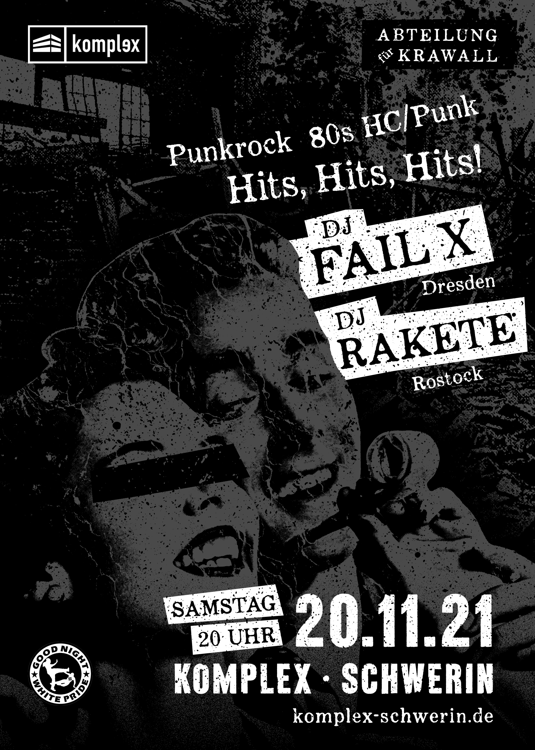 Abteilung für Krawall // DJ Fail X + DJ Rakete / Punkrock, 80s, HCPunk