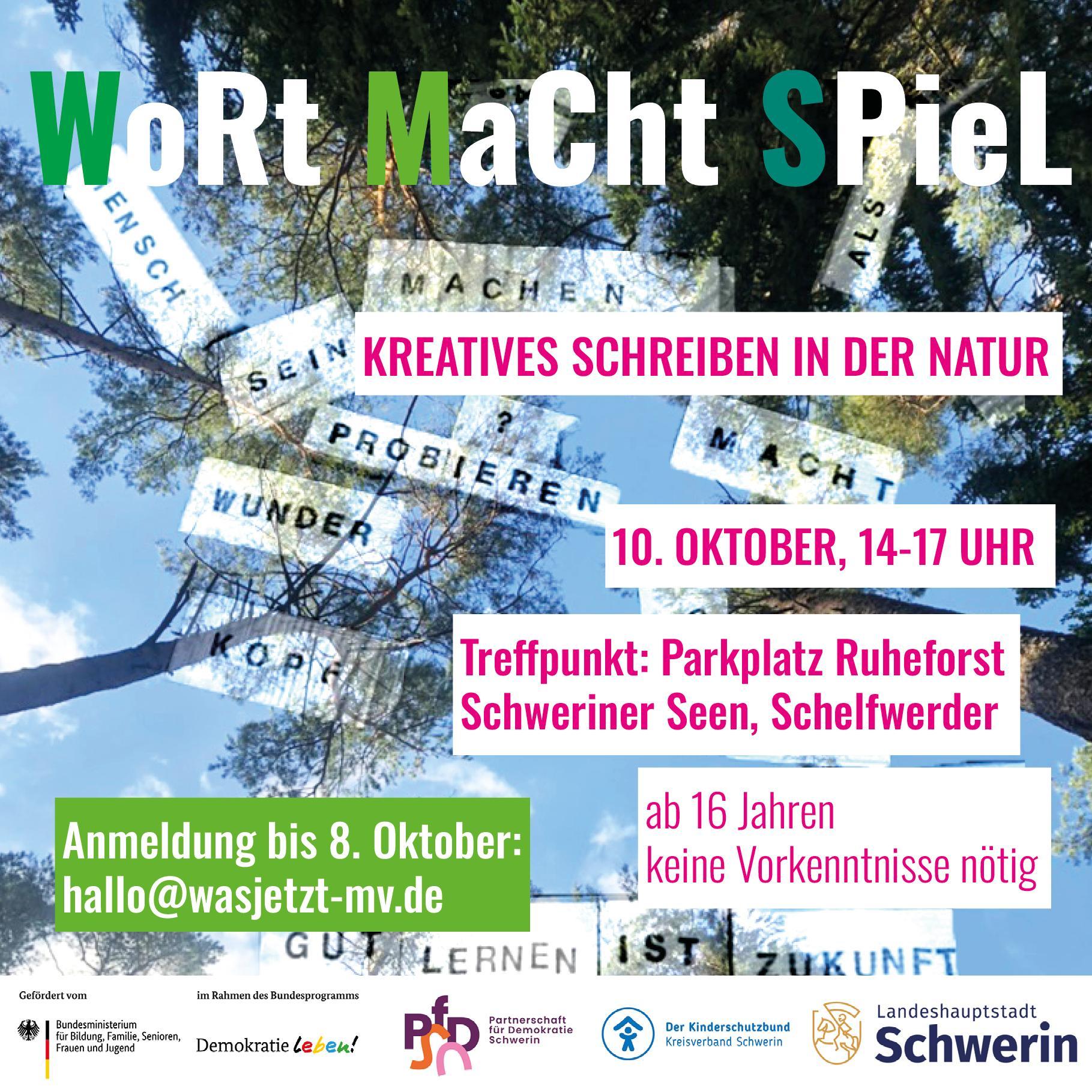 WoRt MaCht SPieL // Kreatives Schreiben in der Natur