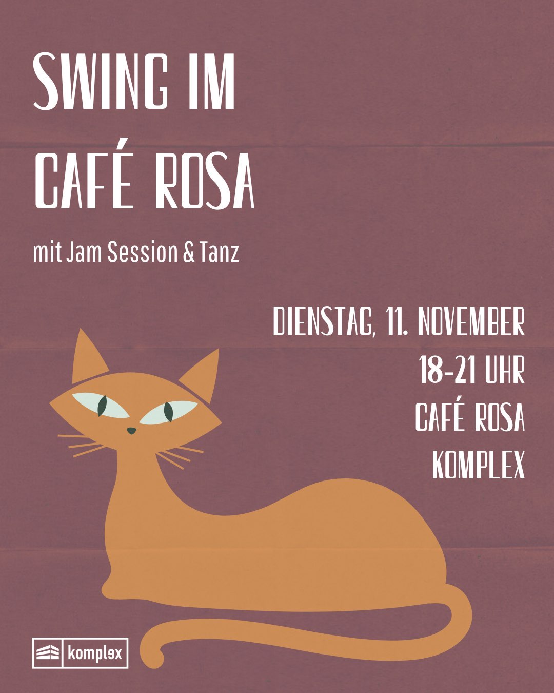Swing im Café Rosa mit Jam Session & Tanz