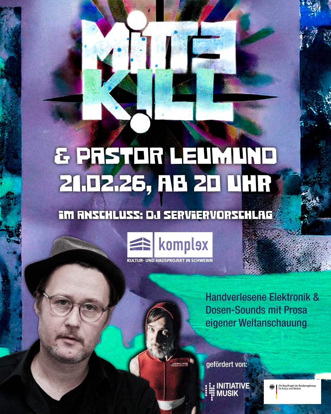 MITTEKILL / PASTOR LEUMUND / DJ Serviervorschlag
