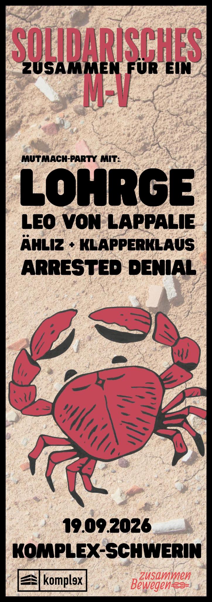 Zusammen Feiern für ein solidarisches MV // Mut-Mach-Party im Komplex Schwerin
