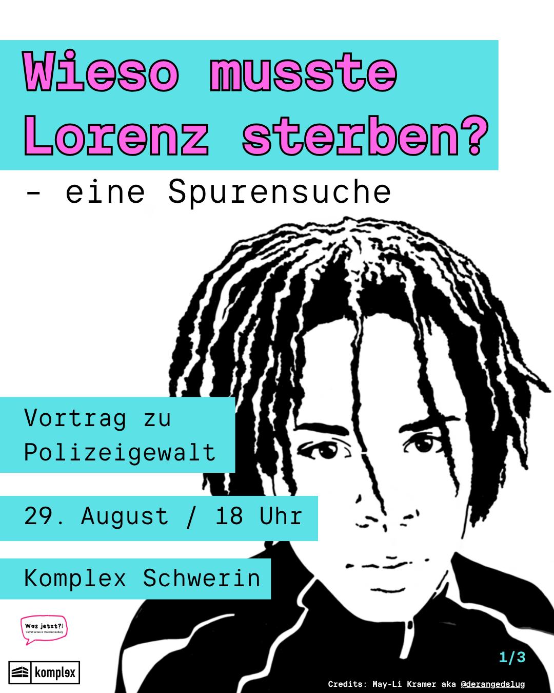 Vortrag // Wieso musste Lorenz sterben? Eine Spurensuche